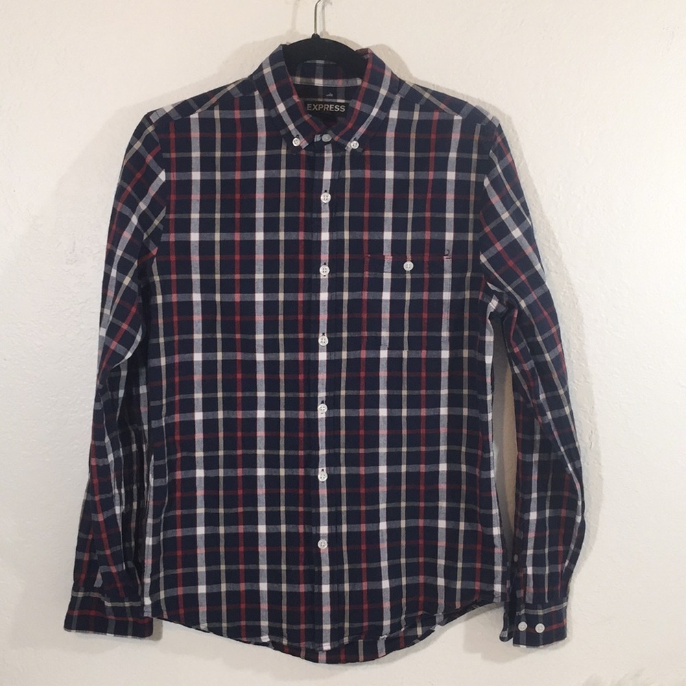 Express Men’s Long Sleeve Button Down Shirt Small